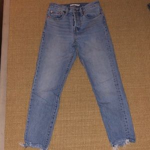 Size 24 Levi’s blue jeans
